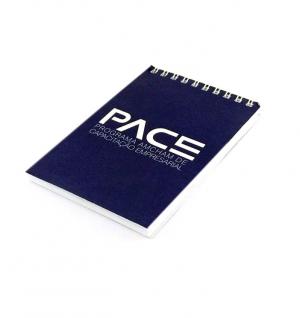 Bloco / Capa Dura / Wire-o Capa triplex 250g 10x15cm 4x0 Uv total frente  Miolo branco - 50 folhas