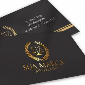 Cartão ultra premium - hot stamping Couchê 300g 9x5,2cm 4x4 Laminação fosca + UV local Corte reto Hot stamping dourado