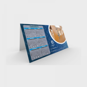 Display de mesa PVC PVC 0,5mm - cristal 18x18cm 4x0 Verniz cristal frente e verso Dobrado no meio 