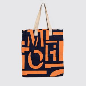 Ecobag personalizada Tecido poliéster 98g 45x40cm 4x0 Impressão Ultra HD Sublimática Alça off white 40cm comprimento 