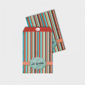 Envelope documento A4 Sulfite 90g 24x34cm 4x0  Corte/Vinco e cola 