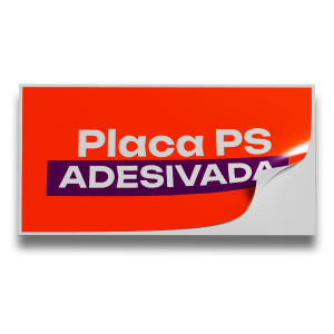 PVC Adesivado 2mm | 60x90cm PVC 2mm 60x90cm 4x0  Corte reto 