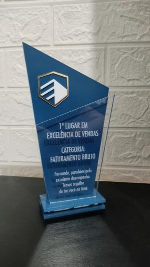 Troféu personalizado (consultar valores no WhatsApp) Acrílico transparente 3mm Formato personalizado   Corte personalizado Alta qualidade